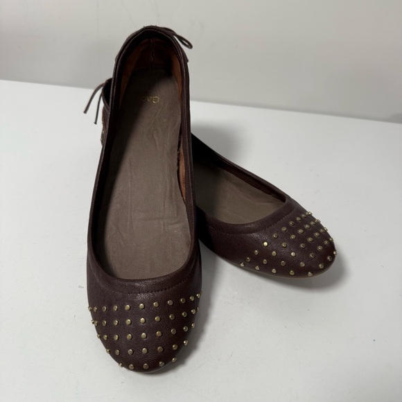 GAP Shoes - GAP Brown Studded Tie Back Ballet Style Flats